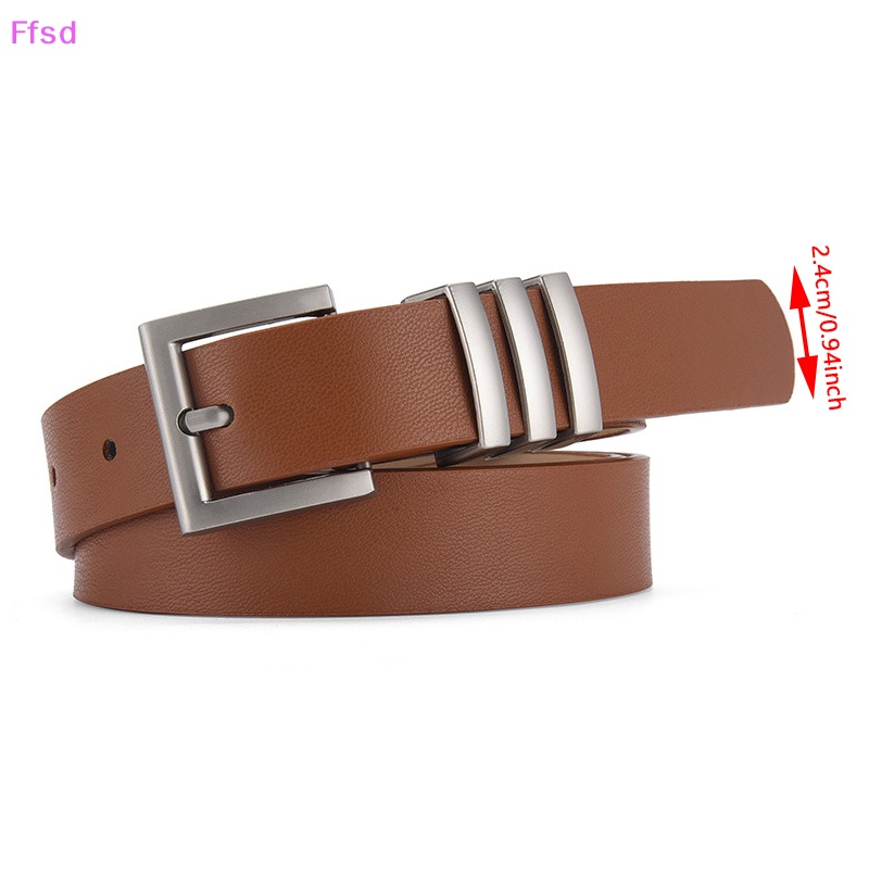 Thắt Lưng Da PU Màu Đất Phong Cách Hàn Quốc Thời Trang Cho Nữ