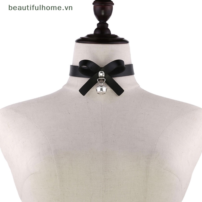 Vòng Cổ Choker Da Phong Cách Gothic Punk Cá Tính Cho Nam Nữ