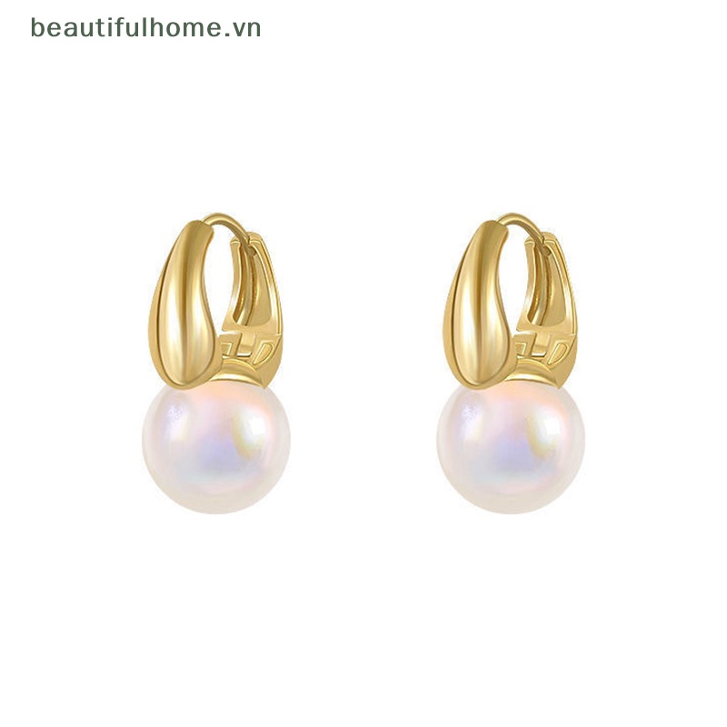 Bông Tai Dạng Vòng Đính Hạt Thời Trang Cho Nữ