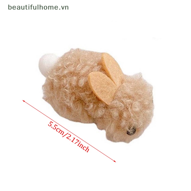 Kẹp Tóc Hình Thỏ Nhồi Bông Dễ Thương Cho Bé Gái