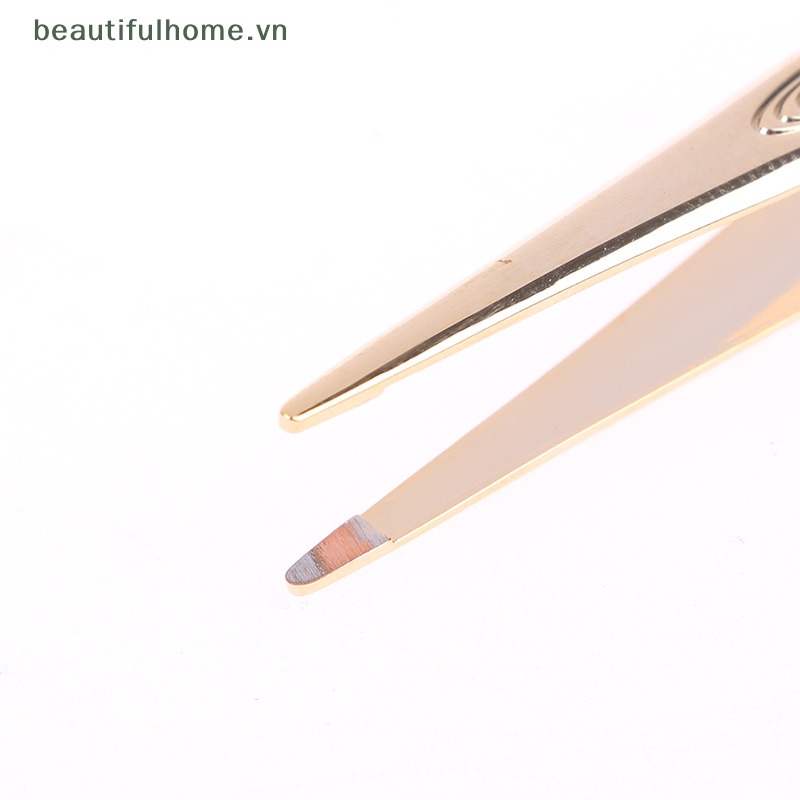 1 Nhíp Nhổ Lông Mày Đầu Dẹt Bằng Thép Không Gỉ