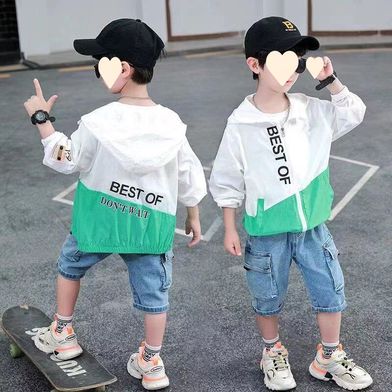 Áo Khoác Chống Nắng Thoáng Khí Thời Trang Mùa Hè Phong Cách Hàn Quốc Mới Cho Bé Trai