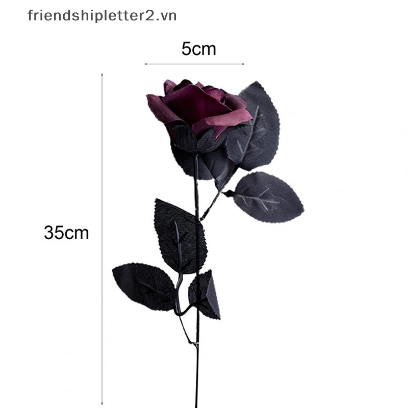 [Mới] Hoa Hồng Đen Nhân Tạo Phong Cách Gothic