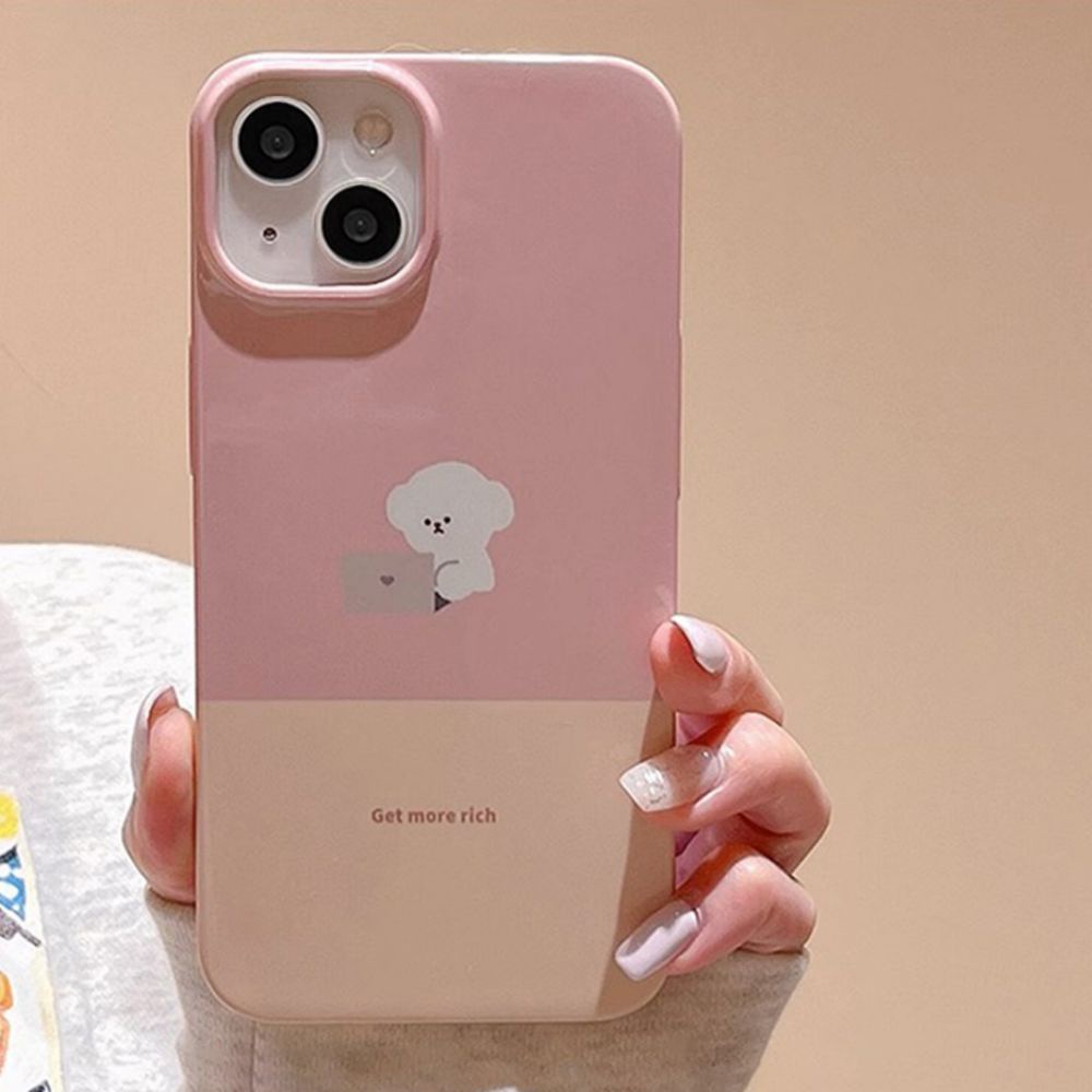 Ốp Điện Thoại TPU Mềm Chống Sốc In Hình Cún Hoạt Hình Dễ Thương Cho IPhone 11 14 13 12 Pro Max