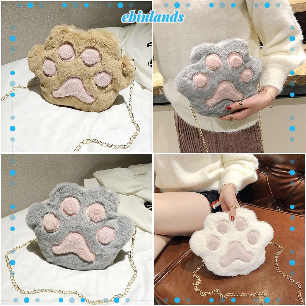 Túi Đeo Chéo Vai Bằng Lông Giả Mềm Thời Trang Dành Cho Nữ