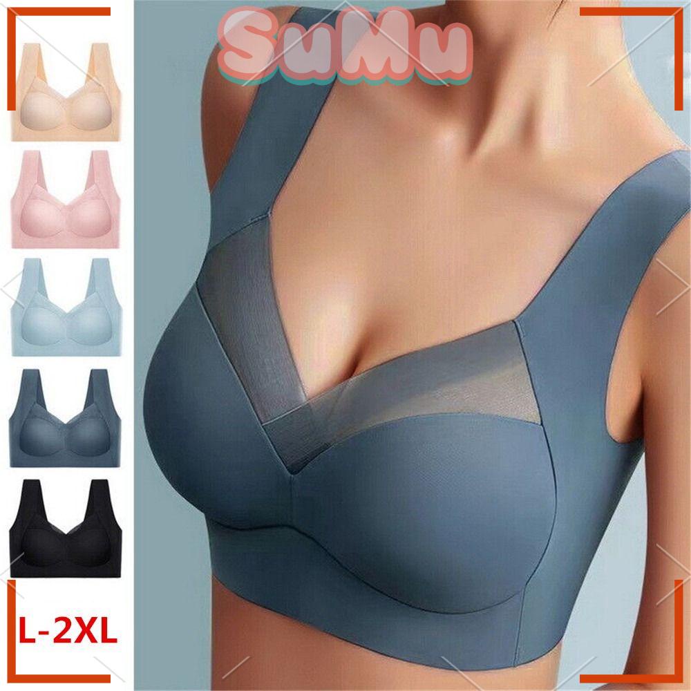 SUMU Áo Ngực Thể Thao Không Gọng Chống Sốc Thoáng Khí Cho Nữ