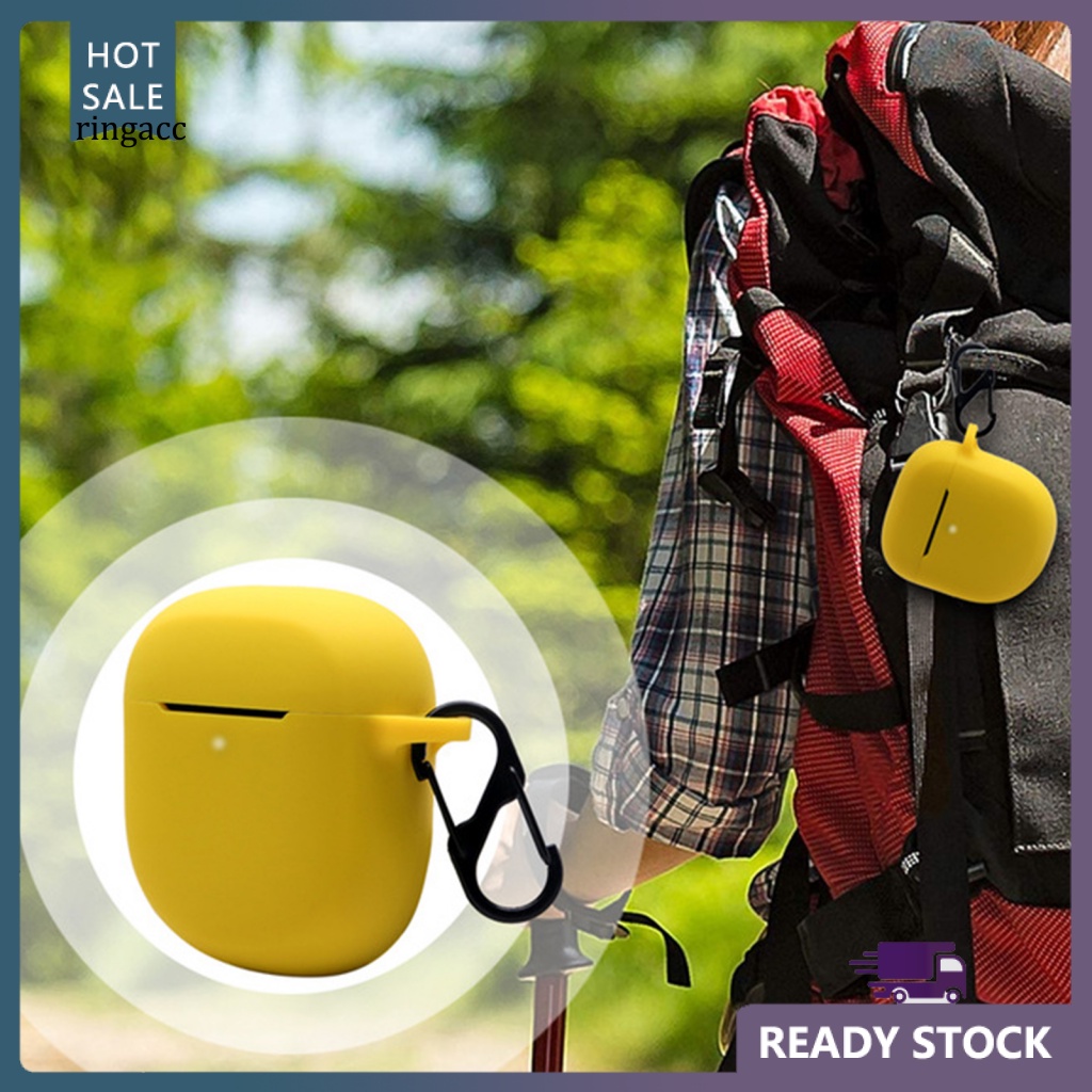 Vỏ Bảo Vệ Hộp Sạc Tai Nghe Không Dây Bose-QuietComfort II Bằng Silicon Mềm Chống Sốc Chống Rơi Kèm Móc Khóa