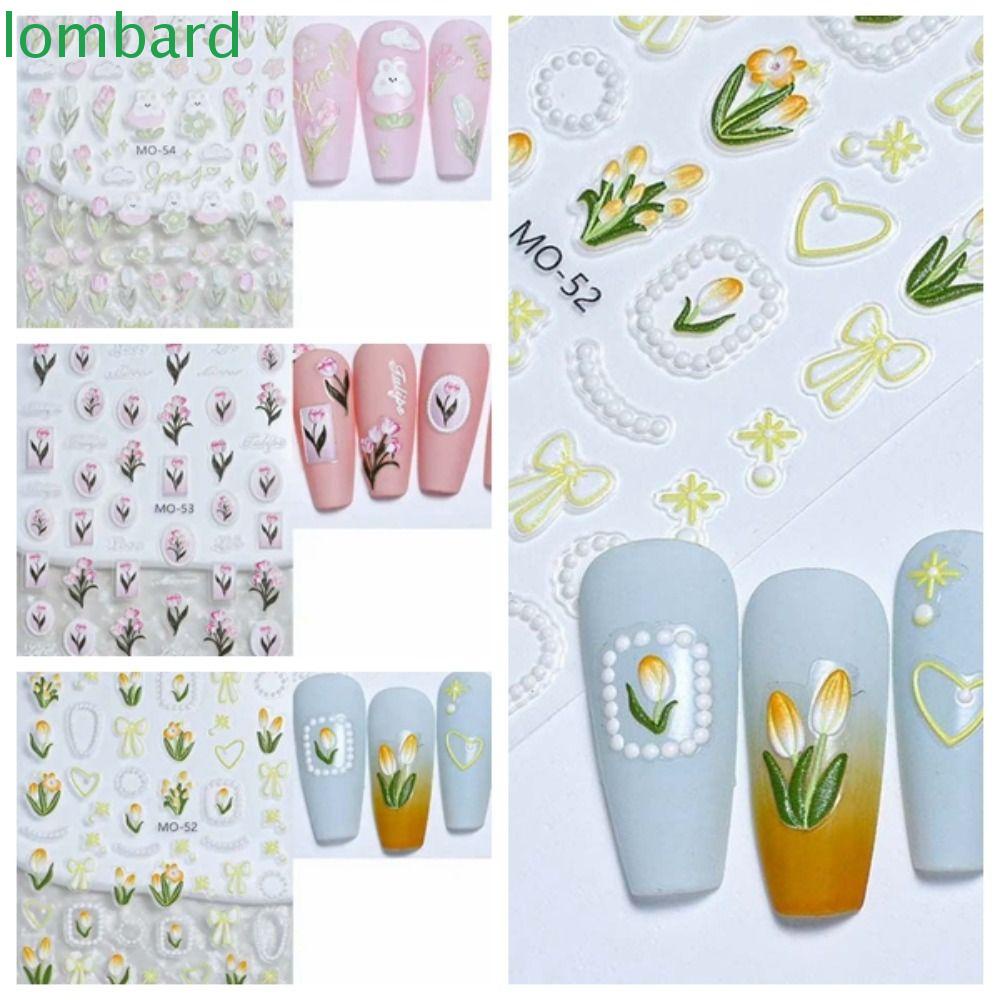 Miếng Dán Trang Trí Móng Tay Họa Tiết Hoạt Hình Nhiều Màu Xinh Xắn