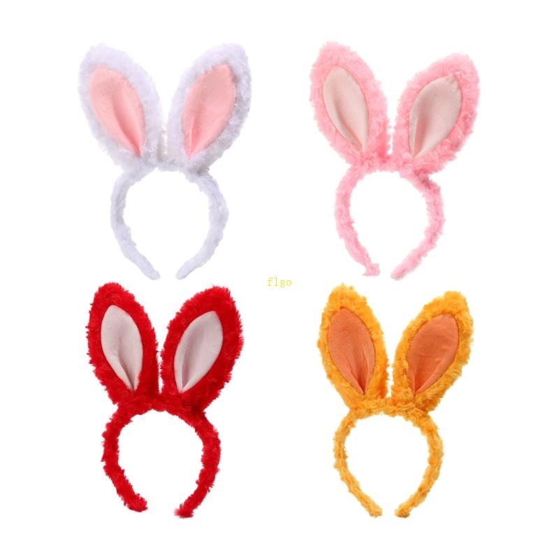 Flgo Băng Đô Tai Thỏ Lớn Trang Trí Tiệc Tùng Lễ Hội Cho Nữ