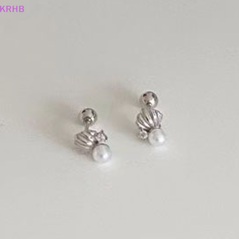 1 Đôi Khuyên Tai Ngọc Trai Dạng Xoắn Ốc Dành Cho Nữ Mới