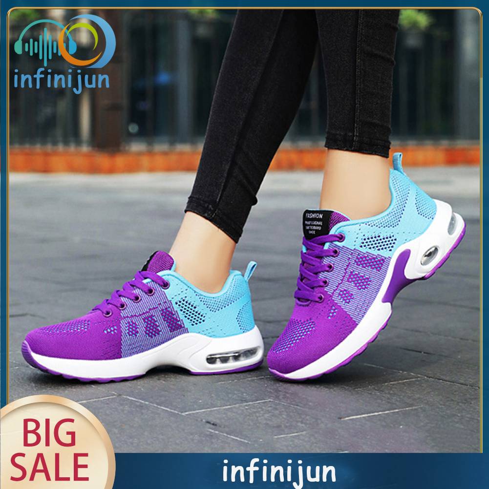 Giày Chạy Bộ Đế Phẳng Cột Dây Thoáng Khí Unisex