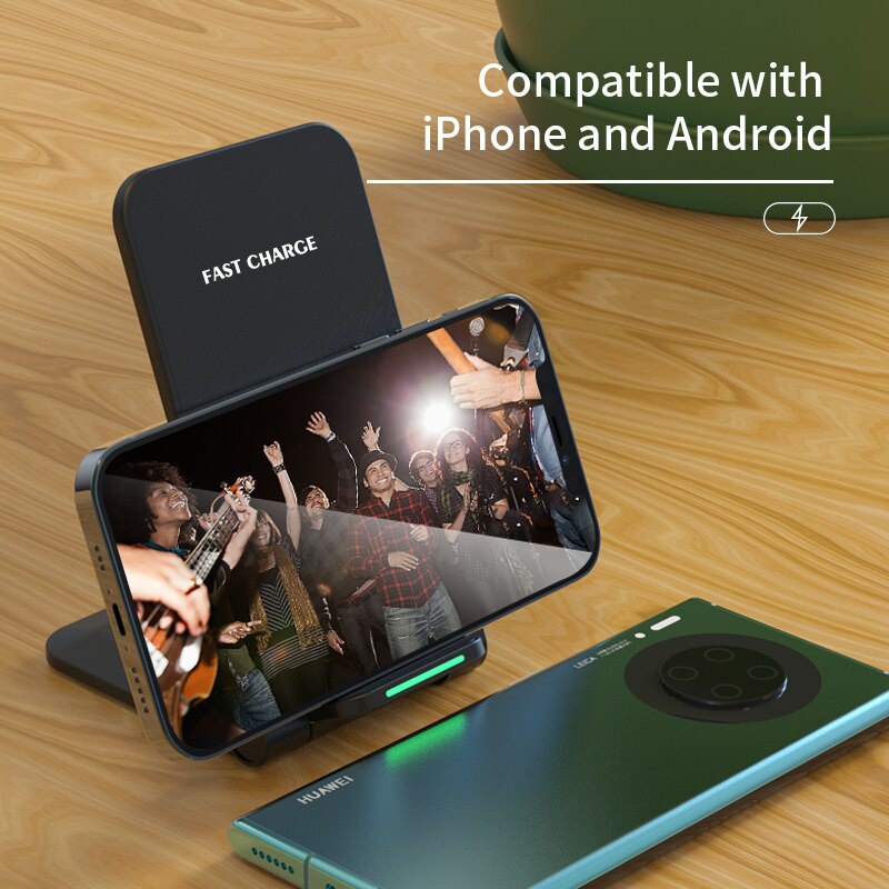 Đế Sạc Nhanh Không Dây 30W Cho iPhone 14 13 12 11 Pro X XS Max XR 8 Samsung S22 S21