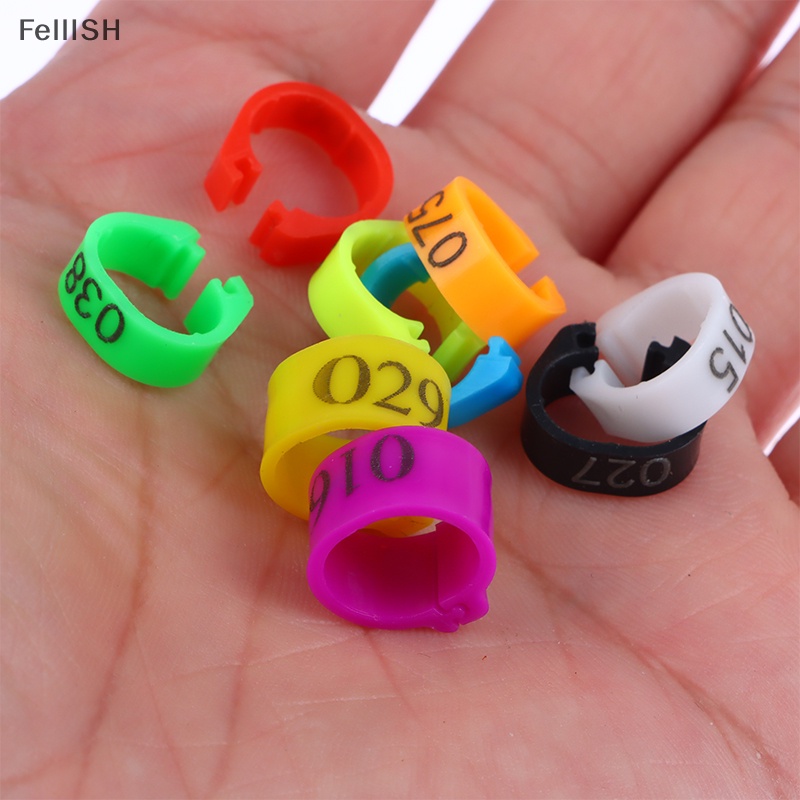 Set 100 Vòng Nhựa Gắn Chân Chim Bồ Câu Điều Chỉnh Được Kỹ Thuật Số Tiện Lợi 439br