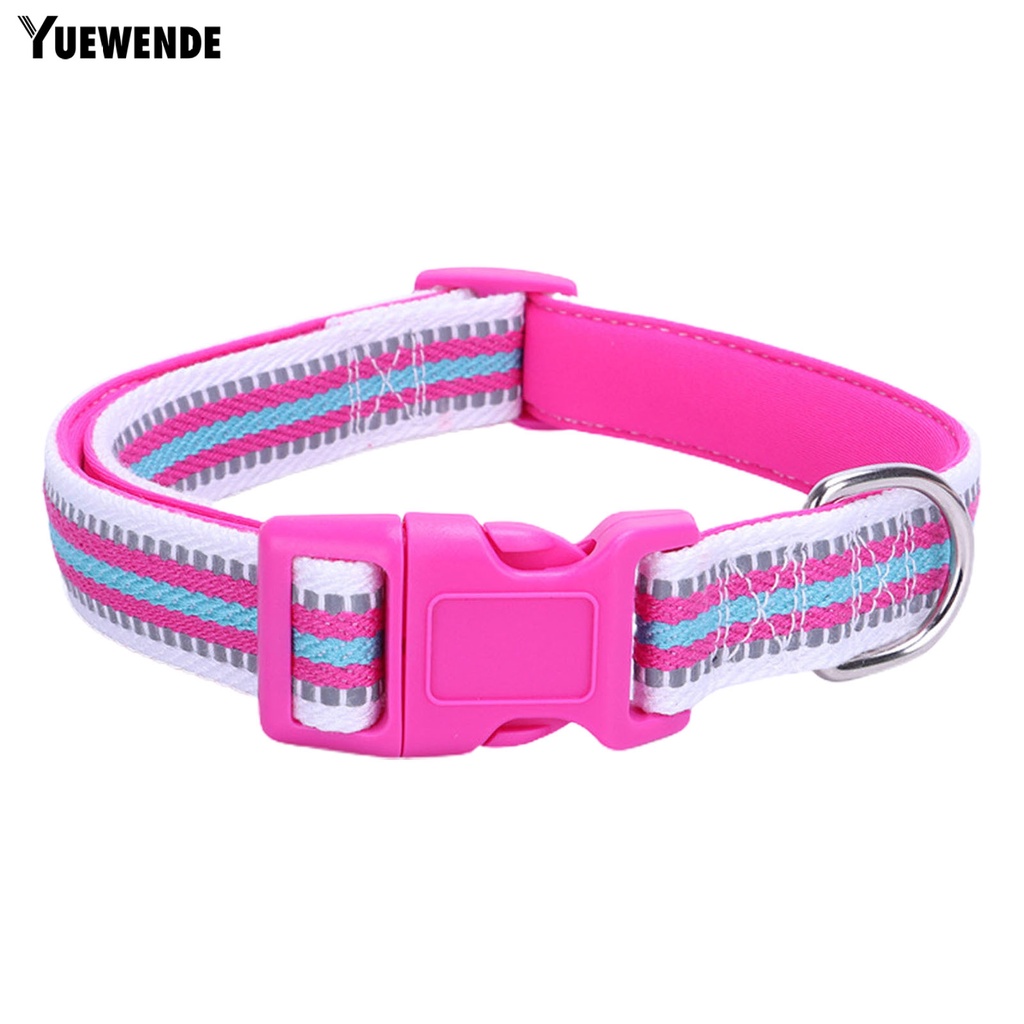 Vòng Cổ Tròn Bằng Polyester Phản Quang Điều Chỉnh Được Dành Cho Thú Cưng YQ.E