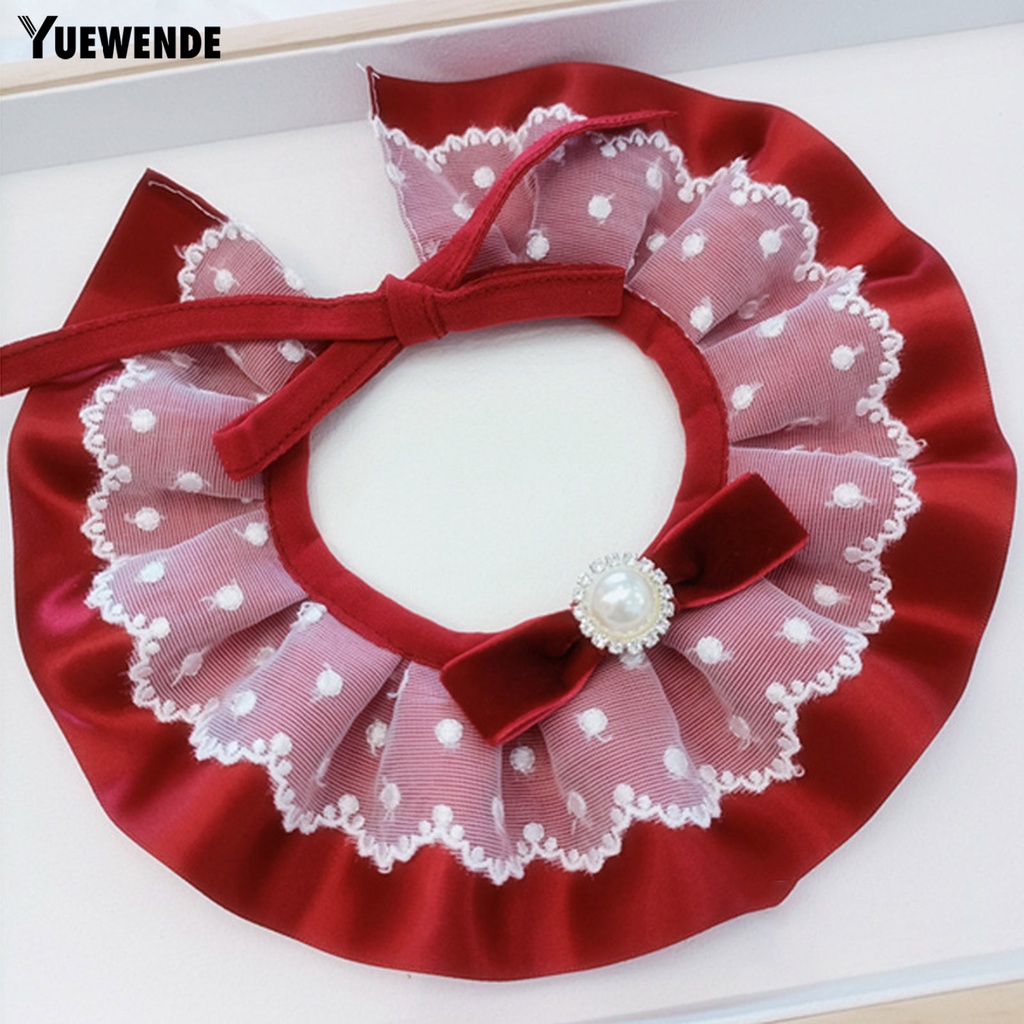 Yếm Ăn Mềm Mại Kết Cấu Ren Cổ Điển Dành Cho Thú Cưng YQ.E