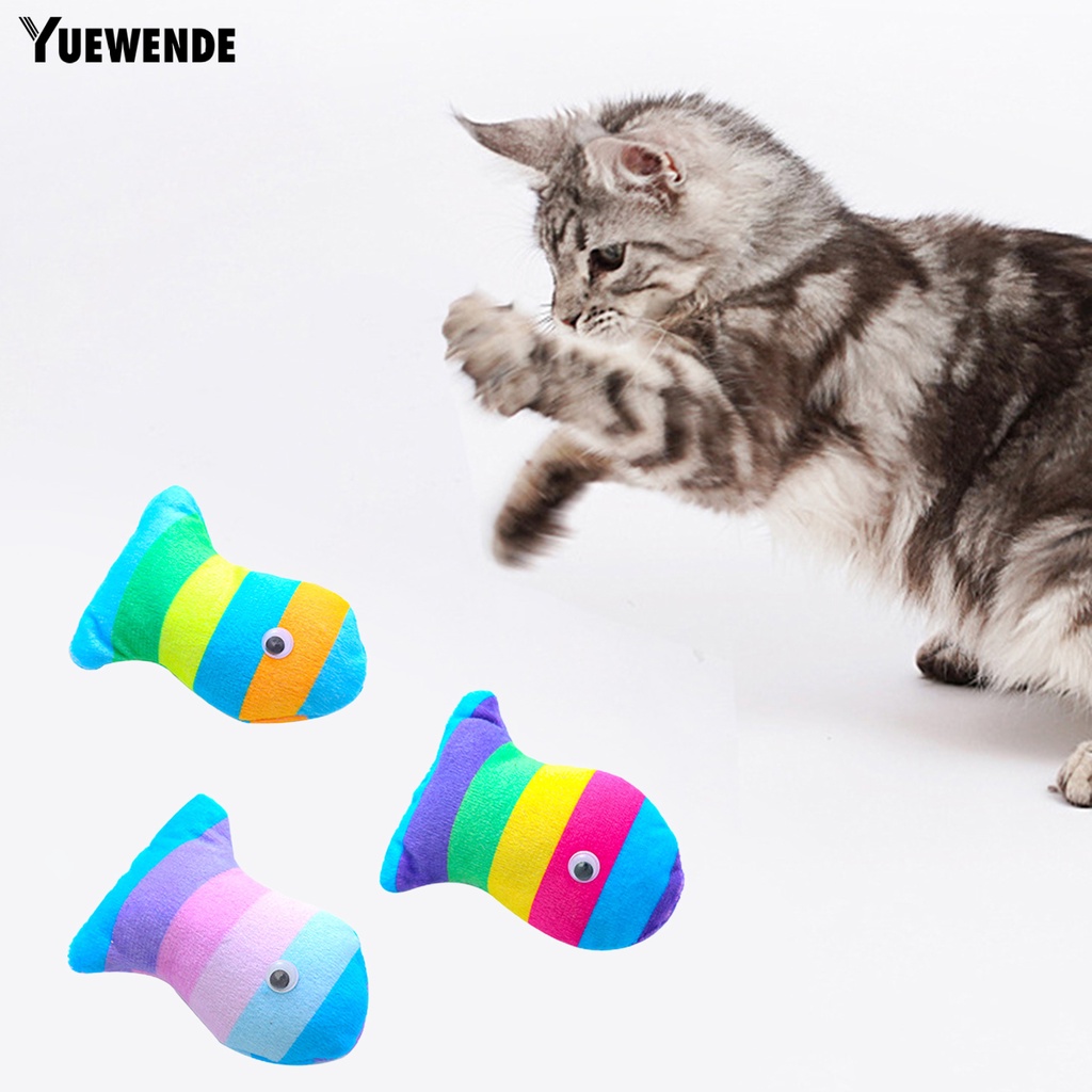 Đồ Chơi Nhồi Bông Mềm Mại Hình Cá Chống Trầy Xước Độ Co Giãn Cao Huấn Luyện Răng Cho Cún Cưng YQ.E