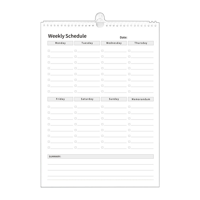 Sổ Tay Nhật Ký JS Nhật Ký Hàng Ngày Lên Kế Hoạch Hàng Tuần Với Schedule Agenda Time Table To Do List Kraft