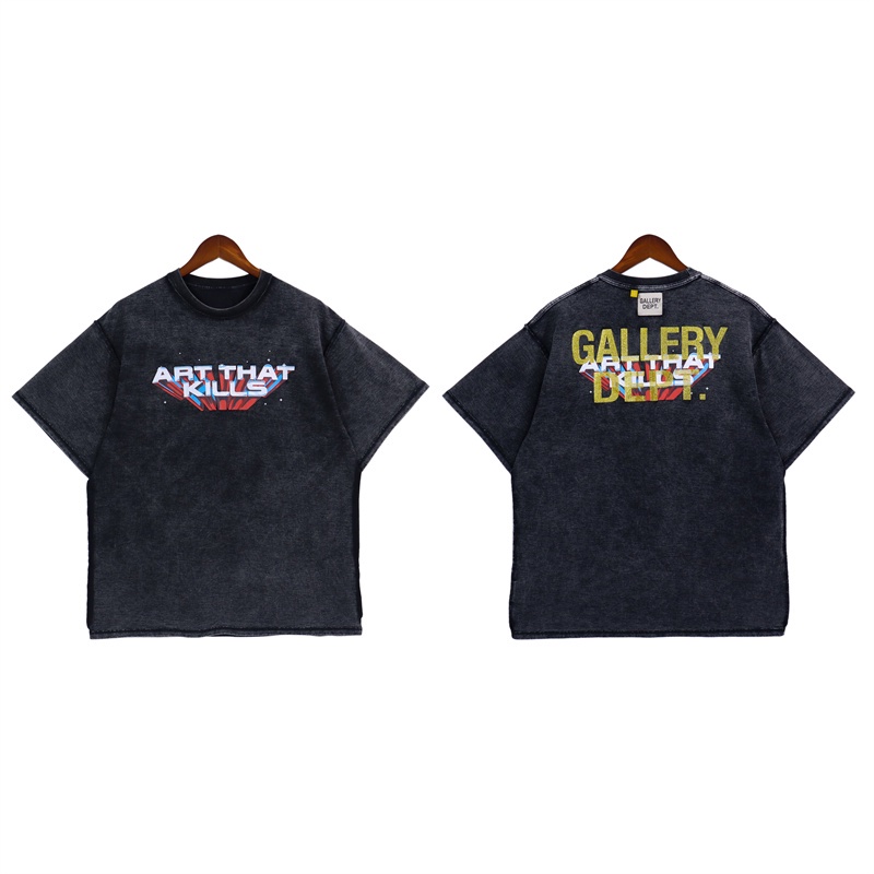 G-elory - DE-PT- Áo Thun Tay Ngắn Dáng Rộng In Chữ Thời Trang Xuân Hè Mới Nhất 23 Trọng Lượng Nặng Cho Nam