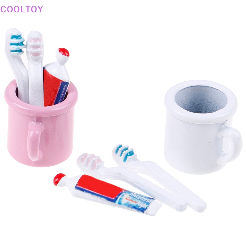 Cooltoy Bàn Chải Đánh Răng mini Tỉ Lệ 1: 12 Cho Nhà Búp Bê