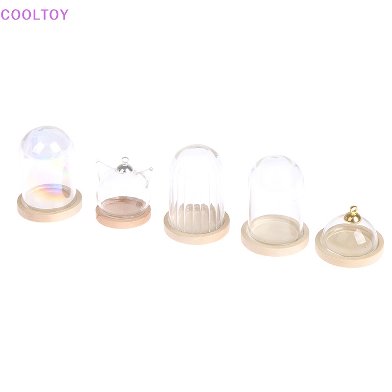 Cooltoy Bộ Dụng Cụ Ăn Uống Mini Bằng Thủy Tinh Có Nắp Cho Nhà Búp Bê
