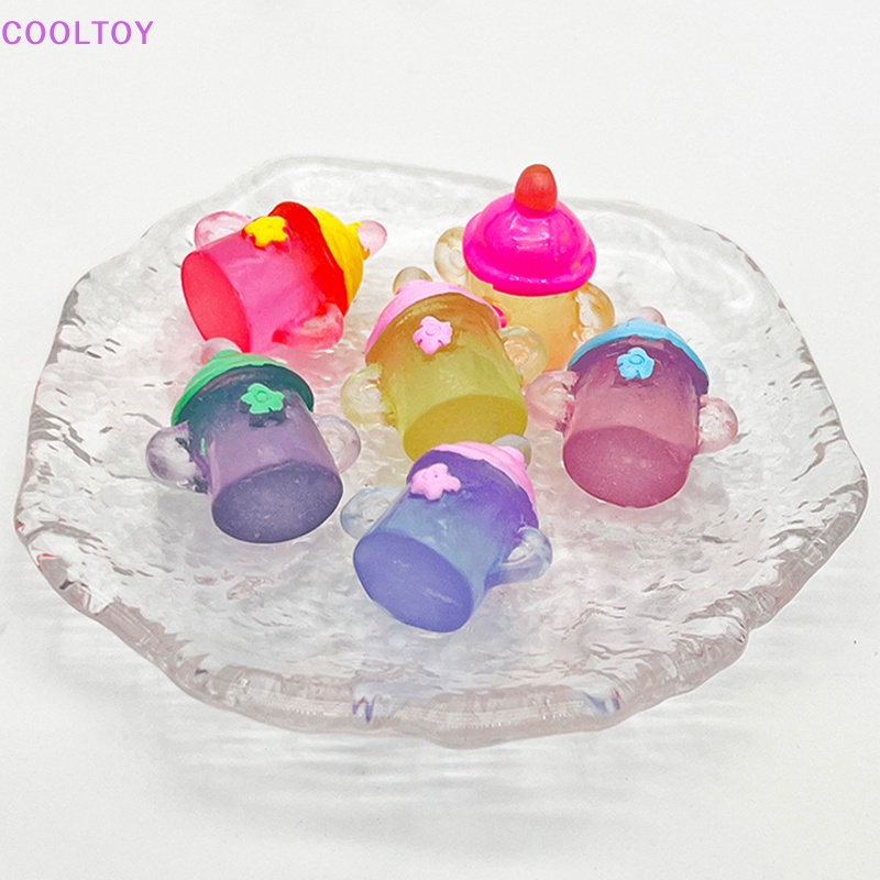 Cooltoy Mô Hình Bình Sữa Em Bé mini Màu Dạ Quang Dùng Làm Đạo Cụ Chụp Ảnh