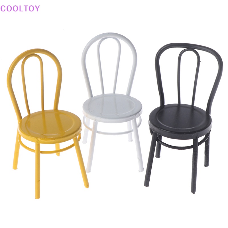 Mô Hình Ghế Kim Loại 1 / 12 Trang Trí Nhà Búp Bê