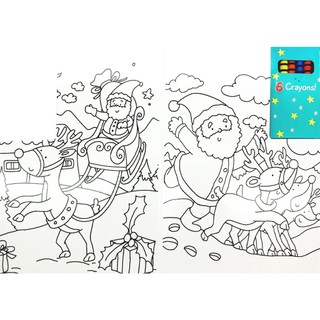 Wipe Clean Colouring Books - Rudolph
