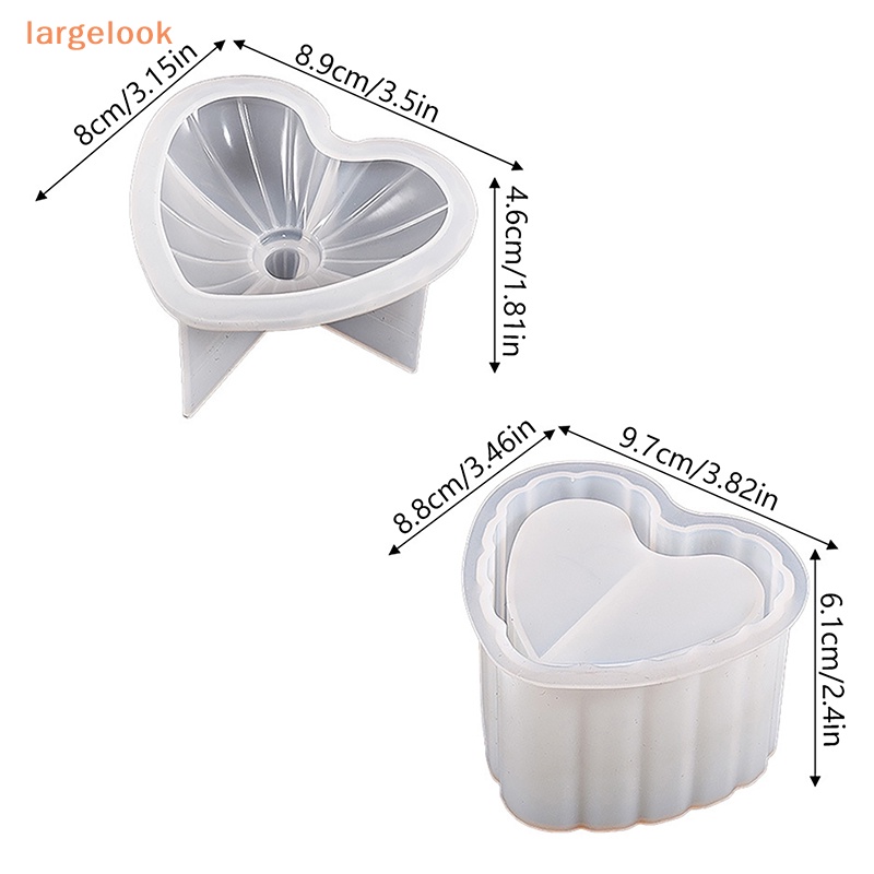 [Biglook] Hộp Đựng Đồ Trang Trí Để Bàn Bằng Silicone Có Nắp Họa Tiết Sọc Tình Yêu DIY