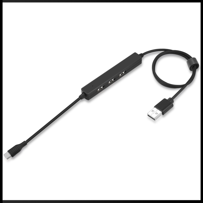 Bộ Chia 3 Cổng Usb 2.0 Kèm Bàn Phím Và Chuột 2 Trong 1 Tiện Dụng