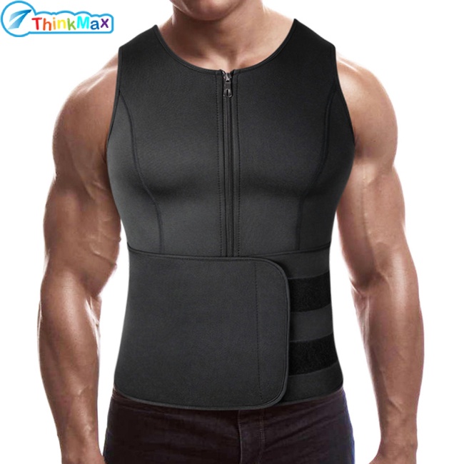 Thinkmax!!Áo Lót Thể Thao Định Hình Cơ Thể Giảm Cân Dành Cho Nam