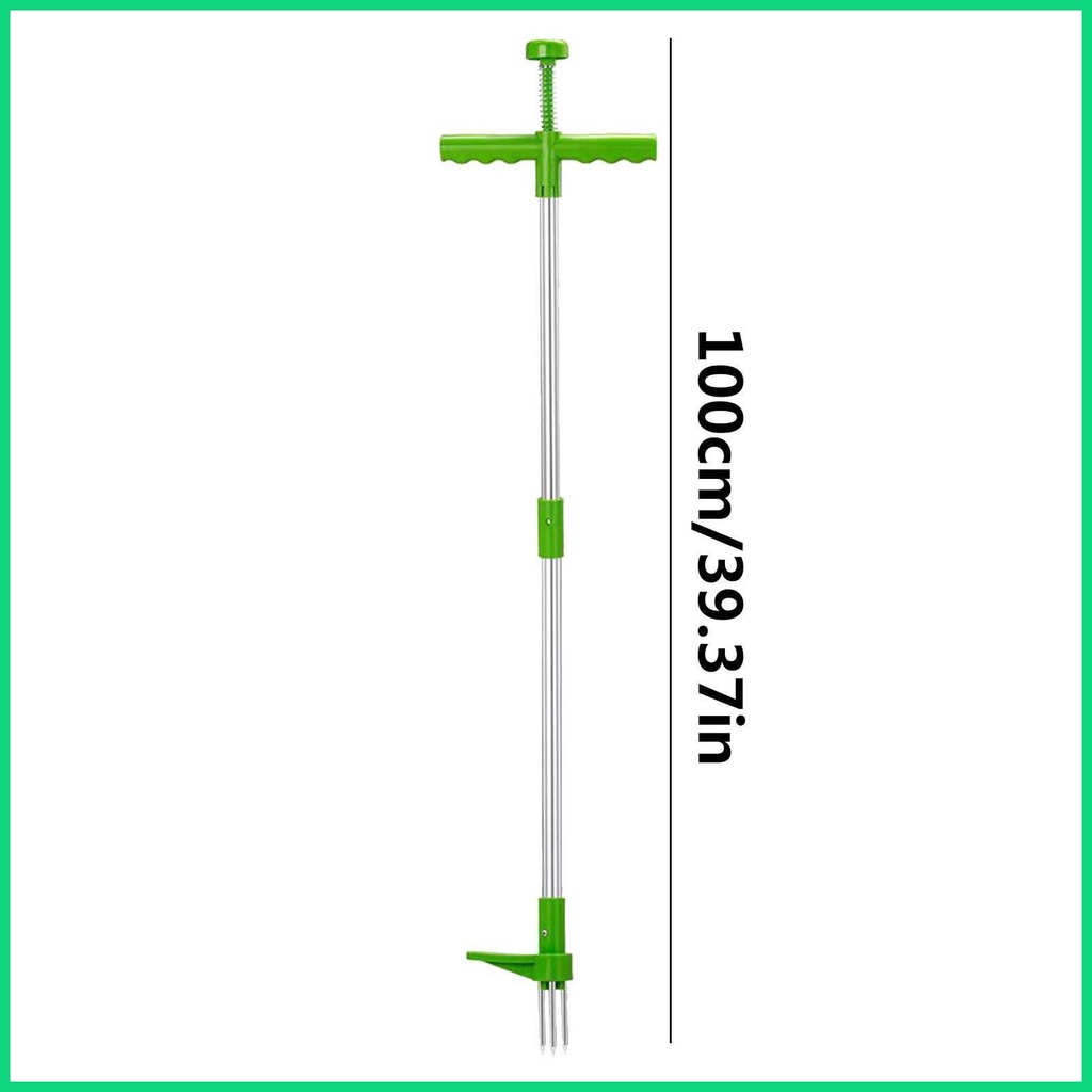 Dụng Cụ Kéo Cỏ Đứng Với Bàn Đạp Có Thể Điều Chỉnh Với Tay Cầm Dài Tiện Dụng