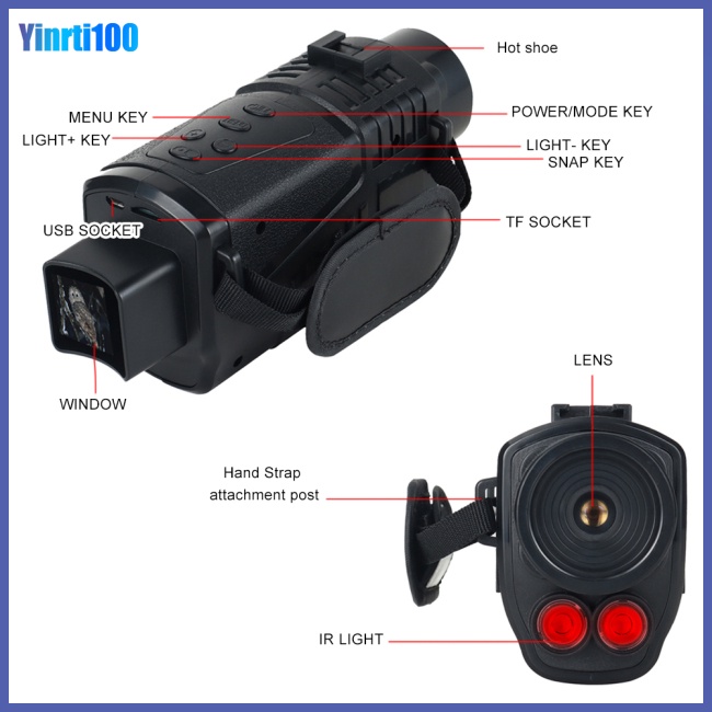 Ống Nhòm Nhìn Đêm Yinrti R17 5x 3 Chế Độ