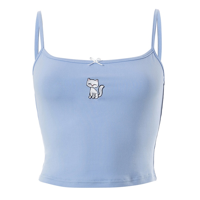 Áo Tank Top Cột Nơ In Họa Tiết Thời Trang 2023 Quyến Rũ Cho Nữ