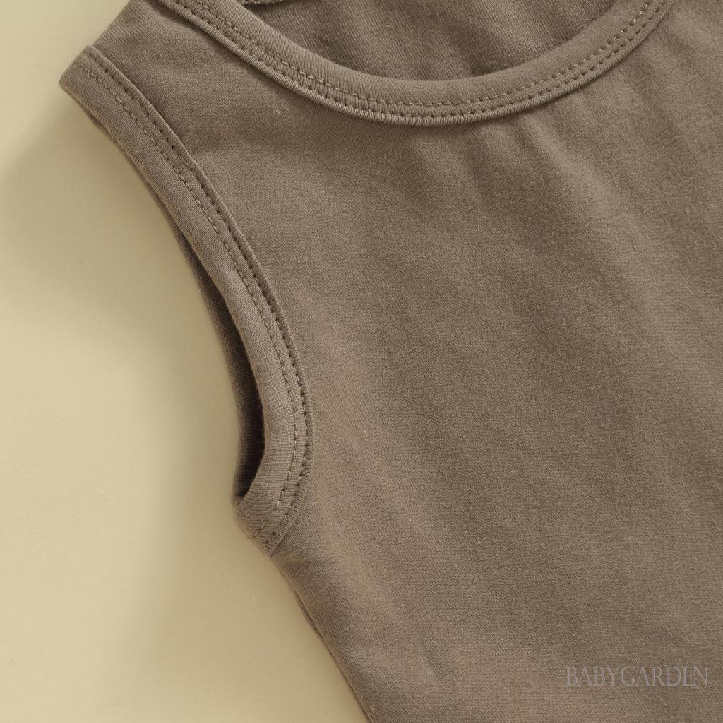 Áo Tank Top Không Tay Màu Sắc Thời Trang Mùa Hè Dành Cho Bé Gái 7-10 Tuổi