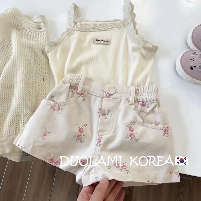 Quần Short In Hoa Dễ Thương Thời Trang Mùa Hè Cho Bé Gái