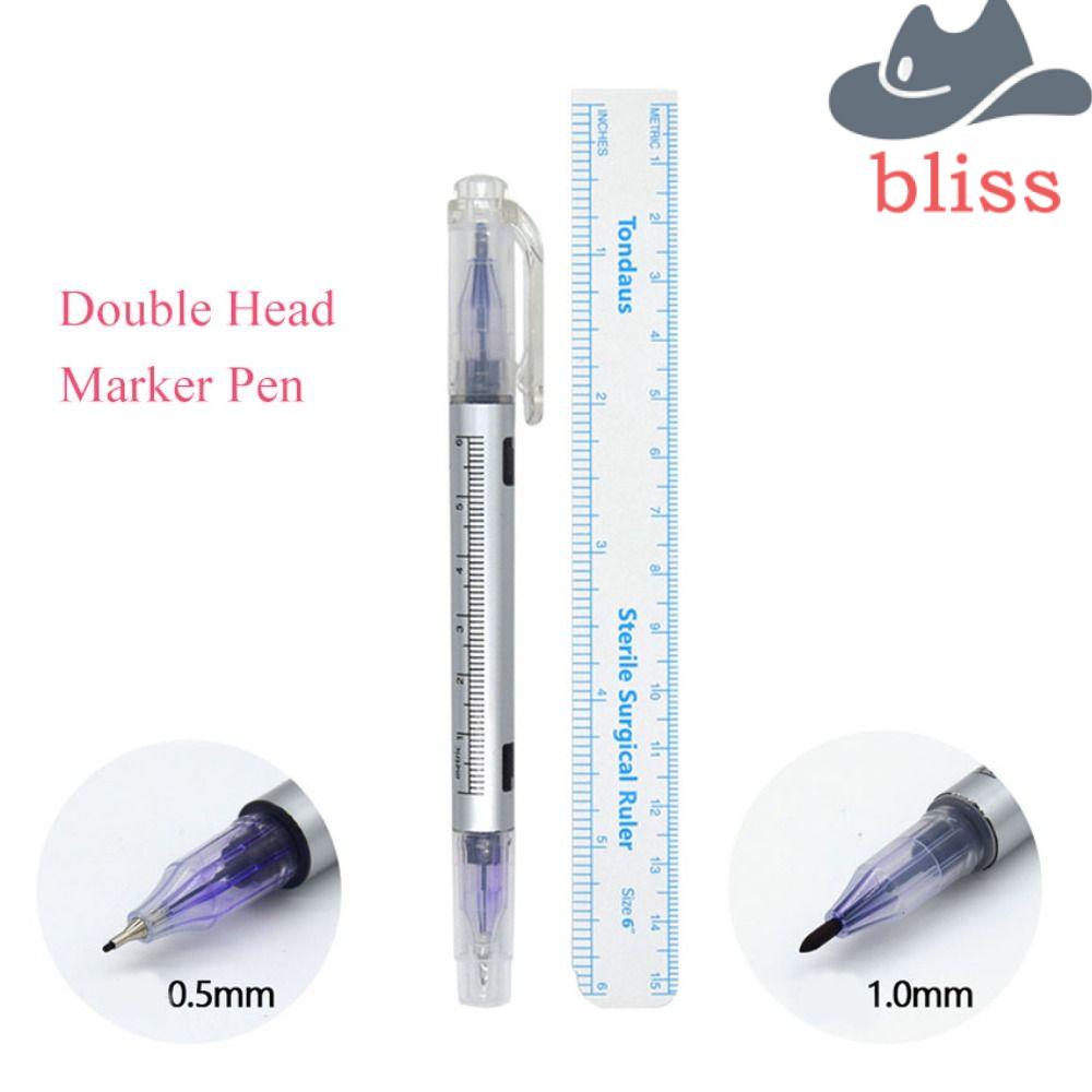 Bút Đánh Dấu Hình Xăm Lông Mi Kèm Thước Đầu Cố Định Tiện Dụng