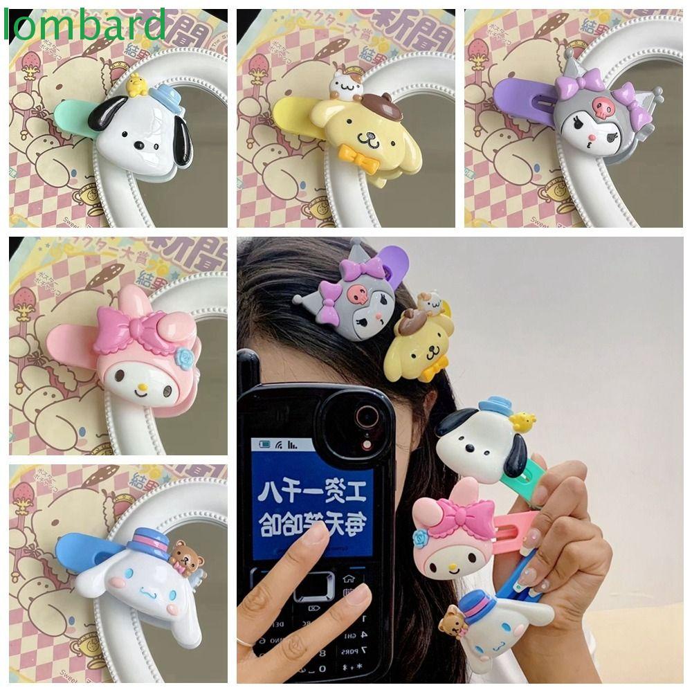 Kẹp Tóc Mỏ Vịt Bằng Nhựa Họa Tiết Kuromi Melody Hoạt Hình Dễ Thương Ngọt Ngào Sáng Tạo Dành Cho Bạn Nữ