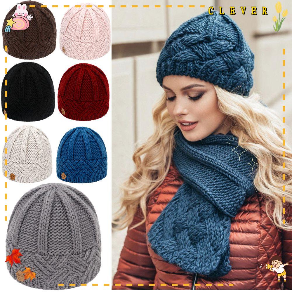 Mũ Len Dệt Kim Màu Trơn Thời Trang Thu Đông Dành Cho Nam Và Nữ