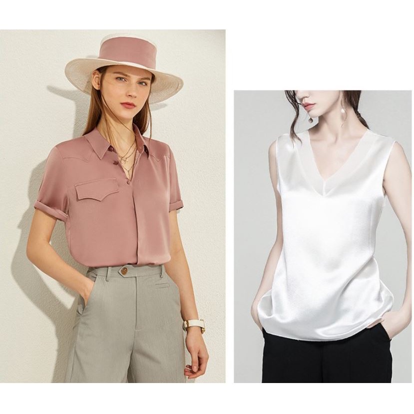 Vải lụa satin cao cấp dày vừa khổ 150cm chuyên may áo dài, sơ mi, pijama