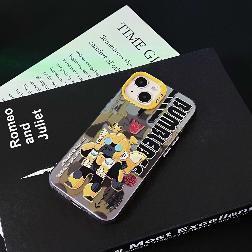 Ốp Điện Thoại Tpu Mềm Nhám Trong Suốt Chống Sốc In Hình Bumblebee Cho iPhone 14 13 12 11 Pro Max