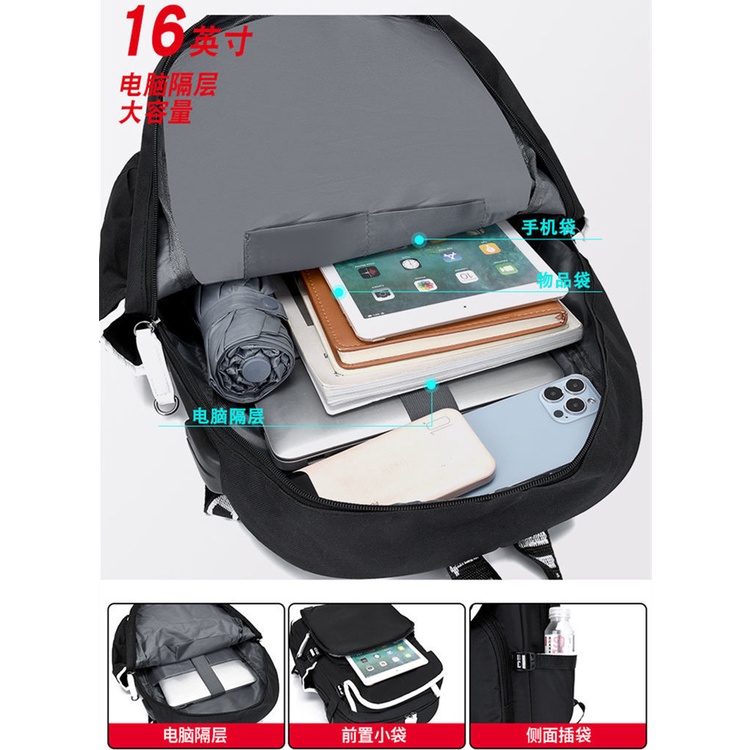 Ba Lô Đi Học Cỡ Lớn Họa Tiết Hoạt Hình Cinnamoroll Đáng Yêu