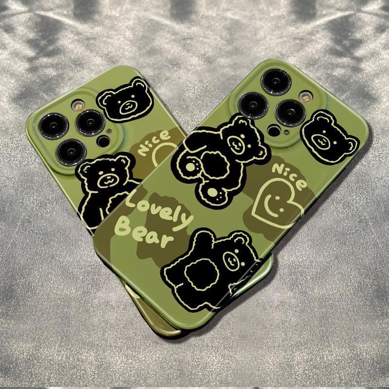 Ốp Điện Thoại Mềm Chống Sốc In Hình Gấu 11I Cho Iphone 11 78plus 14pro 12 max 13 XV1I