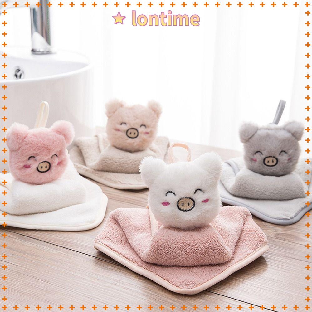 Bộ 2 Khăn Lau Tay Thấm Hút Tốt In Hình Thỏ Dễ Thương