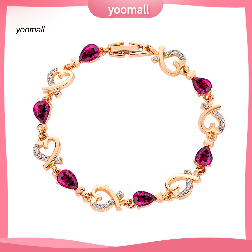 Vòng Tay Mặt Hình Trái Tim Rỗng Thời Trang Cho Nữ