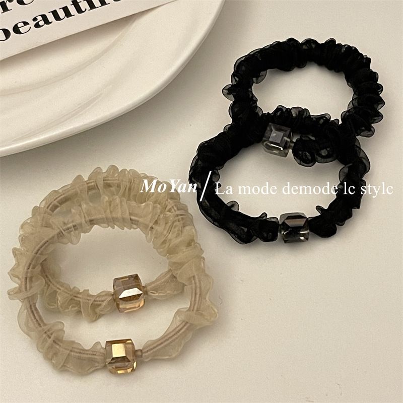 Dây Buộc Tóc Cao Su Organza Phong Cách Mới Cho Nữ