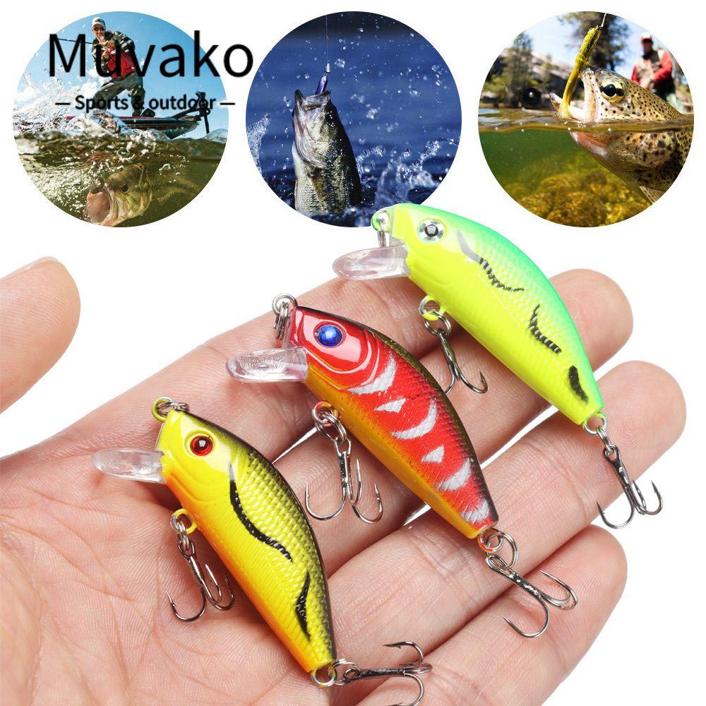 MUVAKO Mồi Câu Cá Nổi Cứng Mini 5cm / 3.6g