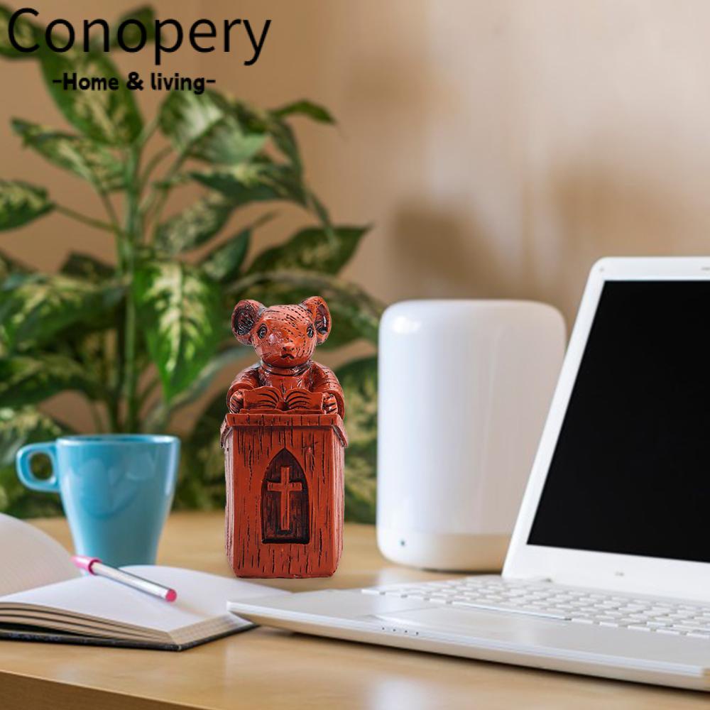 CONOPERY Tượng Chuột Bằng Nhựa Resin Dễ Thương Để Bàn Trang Trí