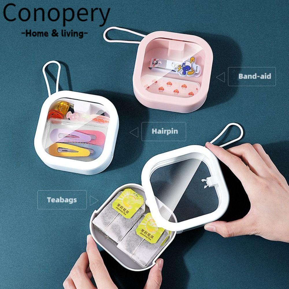 CONOPERY Kẹp Giữ Trang Sức Mini Hình Vuông Sáng Tạo