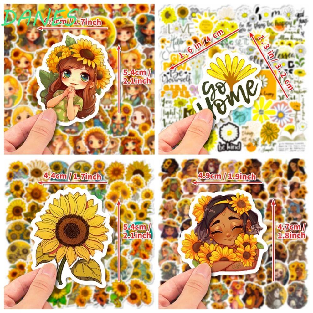 Miếng Dán Trang Trí Điện Thoại Di Động Hình Hoa Hướng Dương Phong Cách Đồng Quê