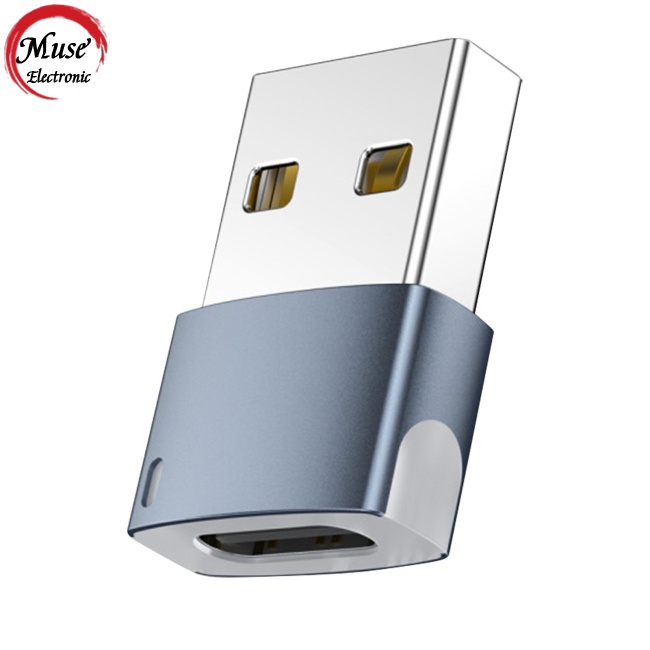 Đầu Chuyển Đổi Usb 2.0 Sang Type-C Có Đèn Led 480mbps Chất Lượng Cao
